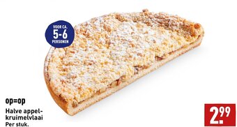 ALDI Halve appel-kruimelvlaai aanbieding