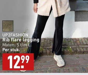 ALDI UP2FASHION Rib flare legging aanbieding