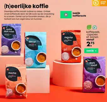 HEMA koffiepads, -capsules of -bonen aanbieding