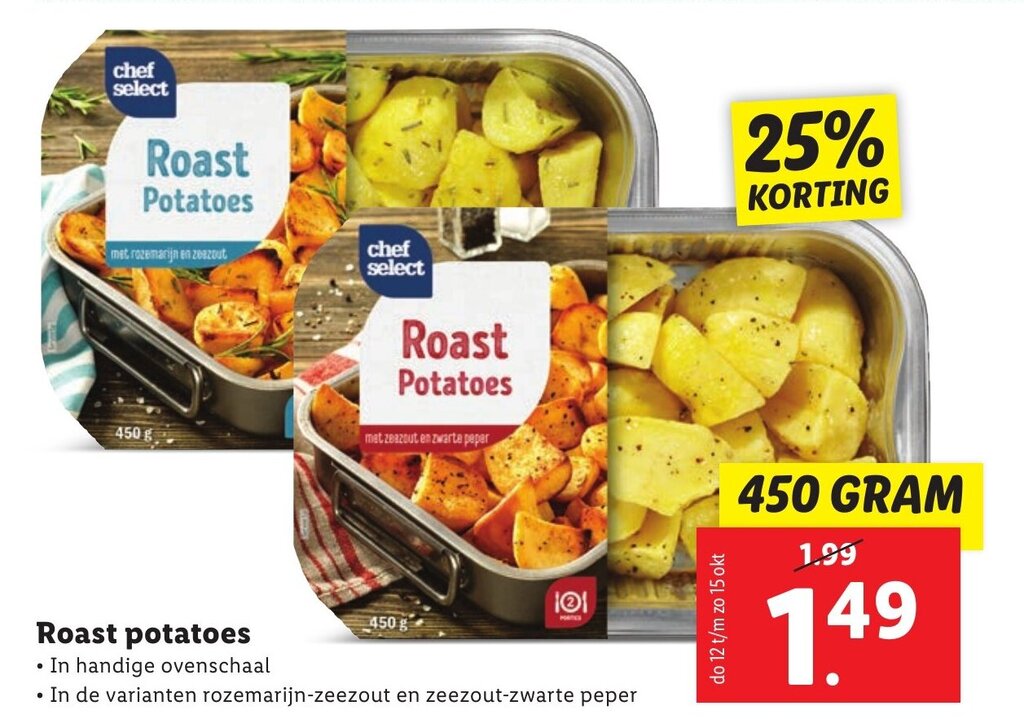 Roast Potatoes 450 gram aanbieding bij Lidl