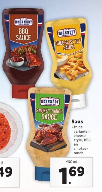 Lidl Saus 400mL aanbieding