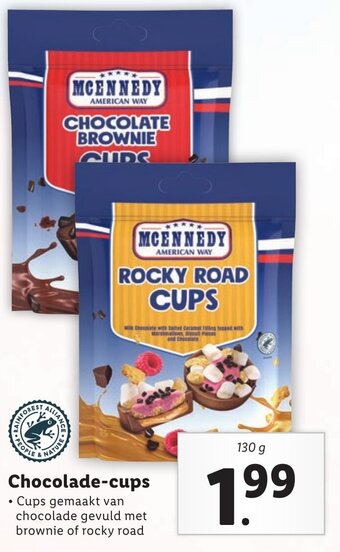 Lidl Chocolade Cups 130g aanbieding