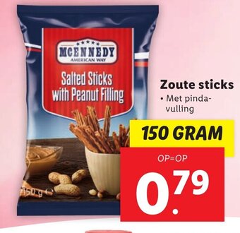 Lidl Zoute sticks 150 gram aanbieding