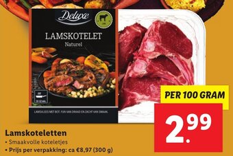 Lidl Lamskoteletten 100 gram aanbieding