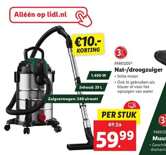 Lidl Nat droogzuiger 1,400 W aanbieding