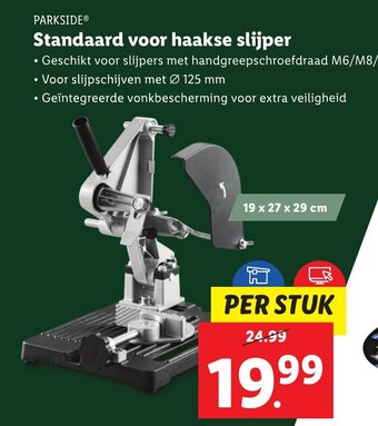 Lidl Standaard voor haakse slijper 19 x 27 x 29 cm aanbieding