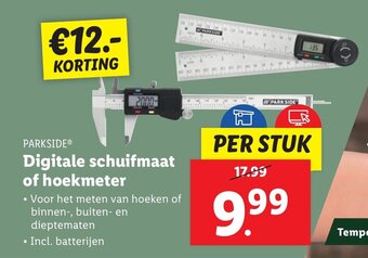 Lidl Digitale schuifmaat of hoekmeter aanbieding