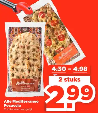 PLUS Alle Mediterraneo Focaccia aanbieding