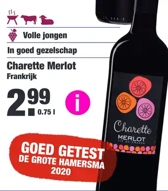 ALDI Charette merlot frankrijk 0,75liter aanbieding