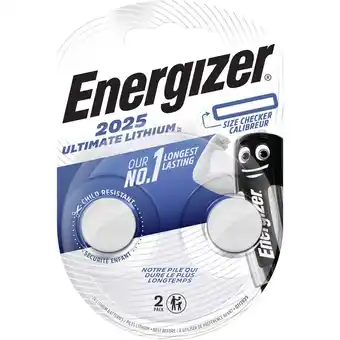 Conrad Energizer ultimate 2025 cr2025 knoopcel lithium 3 v 170 mah 2 stuk(s) aanbieding