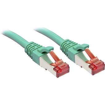 Conrad Lindy 47749 rj45 netwerkkabel, patchkabel cat 6 s/ftp 2.00 m groen snagless 1 stuk(s) aanbieding