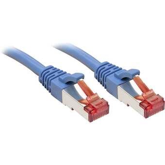 Conrad Lindy 47719 rj45 netwerkkabel, patchkabel cat 6 s/ftp 2.00 m blauw snagless 1 stuk(s) aanbieding