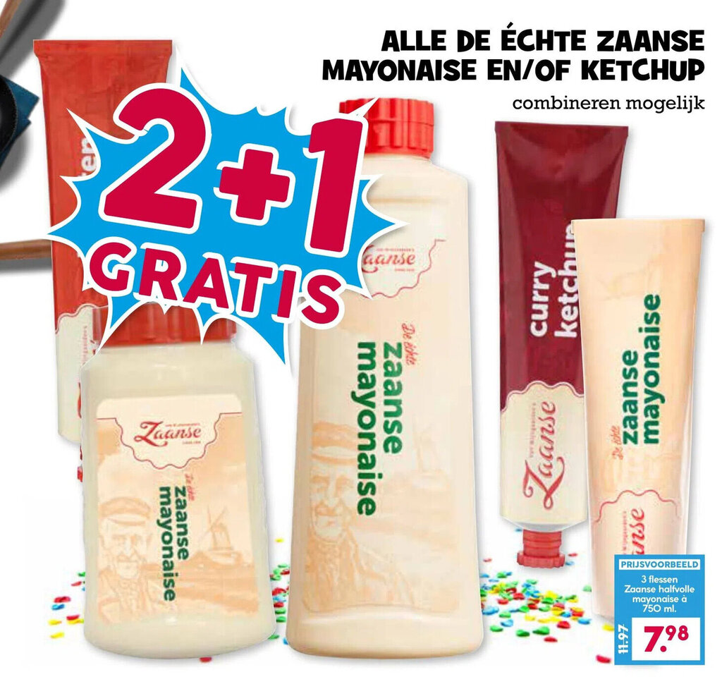 ALLE DE ÉCHTE ZAANSE EN/OF KETCHUP aanbieding bij Boon`s Markt