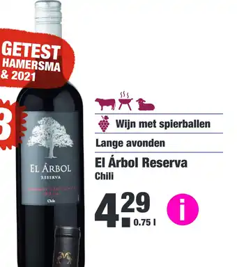 ALDI El arbol reserva chili 0,75liter aanbieding