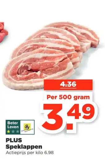 PLUS Plus Speklappen 500 gram aanbieding