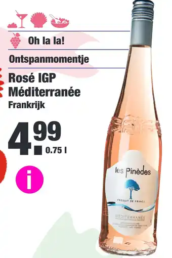 ALDI Rosé igp méditerranée frankrijk 0,75liter aanbieding
