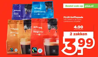 PLUS PLUS Koffiepads aanbieding