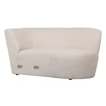 fonQ Woood exclusive chaise longue element rechts - pe - creme- 70x80x138 aanbieding