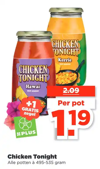 PLUS Chicken Tonight 495-535 gram aanbieding