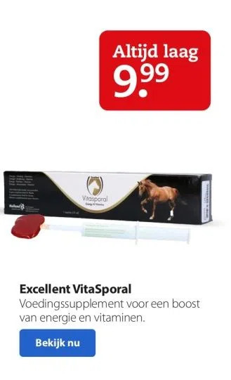 Boerenbond Excellent vitasporal voedingssupplement voor een boost aanbieding