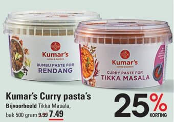 Sligro Kumar's Curry pasta's 500g aanbieding