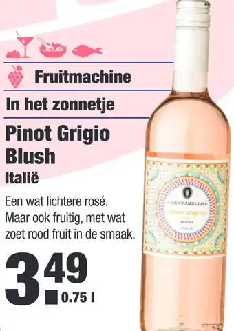 ALDI Pinot grigio blush 0,75liter aanbieding