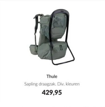 Babypark Thule Sapling draagzak aanbieding