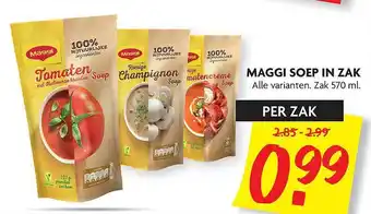 Dekamarkt Maggi Soep In Zak 570 ml aanbieding