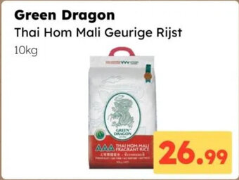 Ochama Green Dragon Thai Hom Mali Geurige Rijst 10kg aanbieding