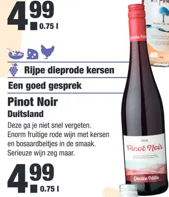 ALDI Pinot noir 0,75liter aanbieding