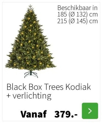 Intratuin Black box trees kodiak + verlichting aanbieding