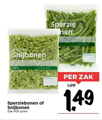 Vomar Voordeelmarkt Sperziebonen Of Snijbonen 400g aanbieding