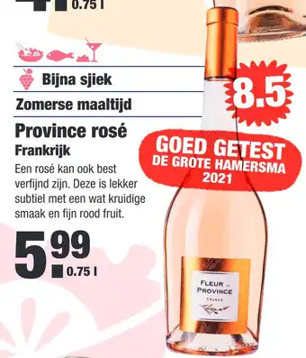 ALDI Province rosé 0,75liter aanbieding