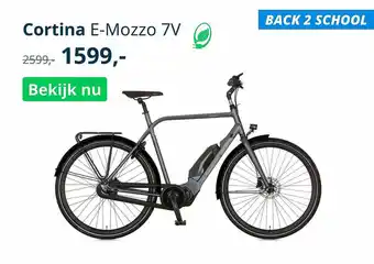 Mantel Cortina E-Mozzo 7V Fiets aanbieding