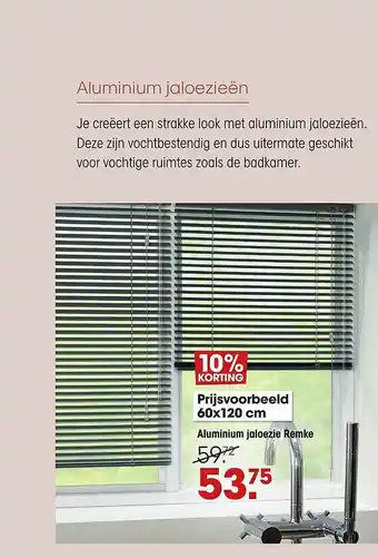 Kwantum Aluminium Jaloezie Remke 10% Korting aanbieding