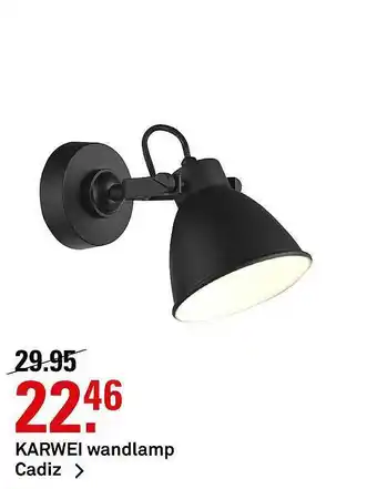 Karwei Karwei Wandlamp Cadiz aanbieding