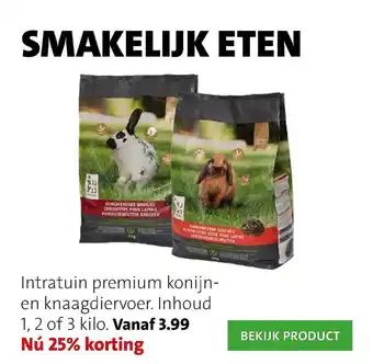 Intratuin Intratuin Premium Konijn- En Knaagdiervoer 25% Korting aanbieding