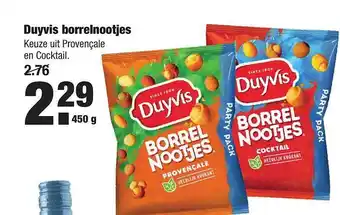 ALDI Duyvis Borrelnootjes Provençale En Cocktail 450g aanbieding