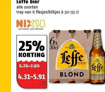 Poiesz Leffe Bier 25% Korting aanbieding