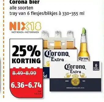 Poiesz Corona Bier 25% Korting aanbieding