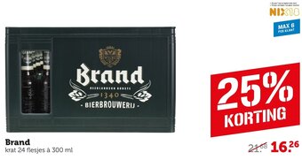 Coop Brand krat 24 flesjes à 300 ml aanbieding