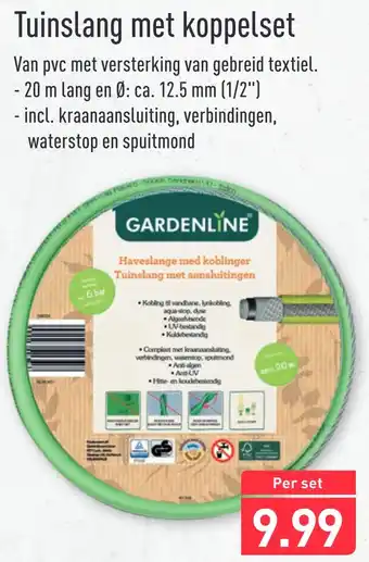 ALDI Tuinslang met koppelset aanbieding