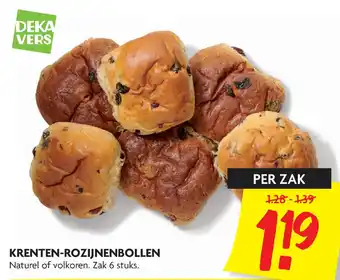 Dekamarkt Krenten-roziinenbollen aanbieding