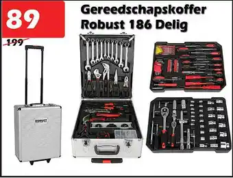 iTEK Gereedschapskoffer Robust 186 Delig aanbieding