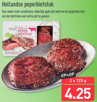 ALDI Hollandse peperbiefstuk 125g aanbieding