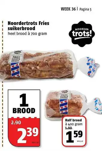 Poiesz Noordertrots Fries Suikerbrood aanbieding