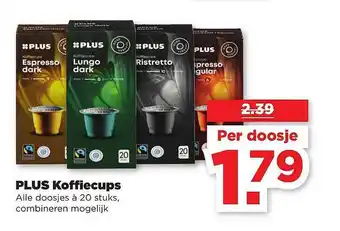 PLUS Plus Koffiecups aanbieding