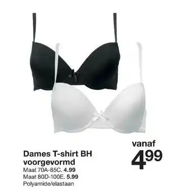 Zeeman Dames T-Shirt BH Voorgevormd aanbieding