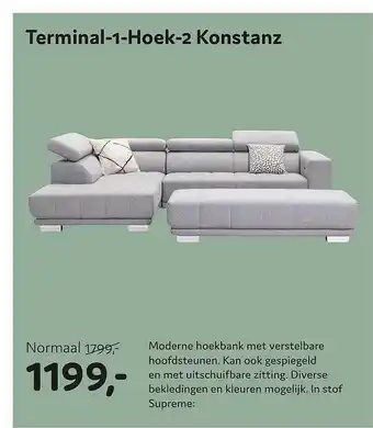 Woonsquare Termilan-1-Hoek-2 Konstanz Moderne Hoekbank aanbieding
