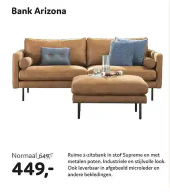 Woonsquare Bank Arizona aanbieding